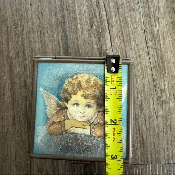 Vintage 90s stained glass angel trinket box - Picture 5 of 7